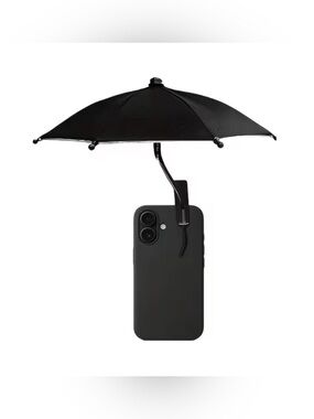 Black Phone Umbrella - Protective Accessory for Cell Phones NEW